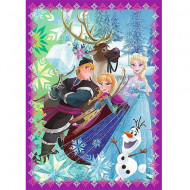 Puzzle Frozen 4 in 1 - 35, 48, 54 si 70 piese
