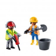 Set 2 figurine Playmobil - Muncitori in constructii 70272
