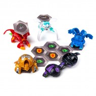 Set Bakugan 5 figurine Pyrus Howklor si Haos Mantonoid