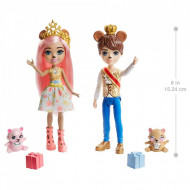 Set de joaca Braylee Bear si Bannon Bear Enchantimals Royal