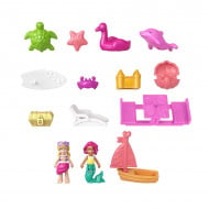 Set de joaca Polly Pocket - Plaja in gentuta cu delfini