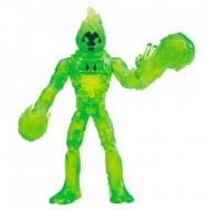 Figurina articulata translucenta Ben 10 Heatblast