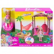Papusa Chelsea blonda si casuta tropicala - Barbie Dreamhouse Adventures