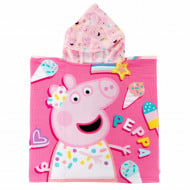 Prosop de plaja tip poncho Peppa Pig 55 x 55 cm