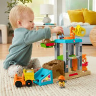 Set de joaca Fisher-Price Little People - Santierul de constructii