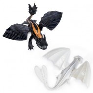 Set de joaca Lumea ascunsa a Dragonilor cu figurina Toothless, Light Furry si Hiccup
