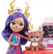 Set de joaca Papusa Danessa Deer si Cabinetul Veterinar EnchanTimals