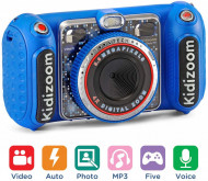 Camera digitala pentru copii VTech KidiZoom Duo DX cu MP3 Player, Albastru