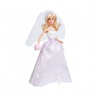Papusa Barbie in Rochie de Mireasa
