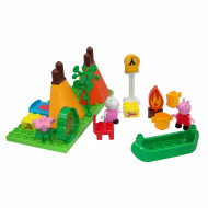 Set de constructie Big Bloxx Peppa Pig set camping