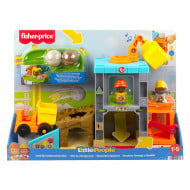 Set de joaca Fisher-Price Little People - Santierul de constructii