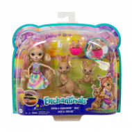 Set de joaca papusa Kamilla Kangaroo si cangurii Tote, Joey si Satchel Enchantimals