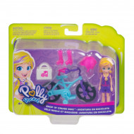 Set de joaca Polly Pocket - Polly si bicicleta