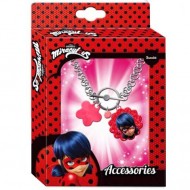 Bratara cu medalion colorat Miraculous: Buburuza si Motan Noir