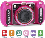 Camera digitala pentru copii VTech KidiZoom Duo DX cu MP3 Player, Roz