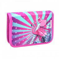 Ghiozdan scoala echipat Belmil Mini Fit - Flamingo Tropical