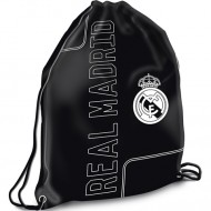 Sac de umar cu snur Real Madrid negru