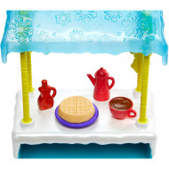 Set de joaca Hawna Husky si Whipped Cream - Standul cu ciocolata calda si waffles Enchantimals