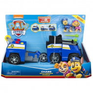 Set de joaca Masina de politie 2 in 1 cu figurine Chase si Skye Paw Patrol - Patrula Catelusilor