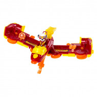 Set Marshall si Masina de Pompieri transformabila in avion Paw Patrol Mighty Pups Patrula Catelusilor