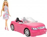 Set masina Cabriolet si papusa Barbie