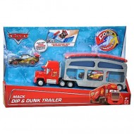 Camion cu remorca Mack Dip and Dunk si Fulger McQueen care isi schimba culoarea Cars