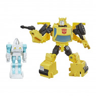 Set figurine transformabile Transformers Buzzworthy Bumblebee War for Cybertron - Bumblebee si Spike Witwicky