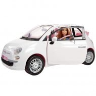 Set masina Fiat 500 si papusa Barbie