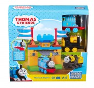 Set Thomas si Stephen Poarta Castelului Thomas&Friends Mega Bloks