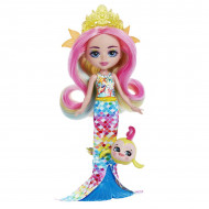 Papusa Radia Rainbow Fish si figurina pestisor Flo Enchantimals Royal Ocean Kingdom