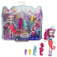 Set de joaca Sedda Seahorse si familia de caluti de mare Enchantimals Royal Ocean Kingdom