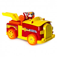 Set Marshall si Masina de Pompieri transformabila in avion Paw Patrol Mighty Pups Patrula Catelusilor