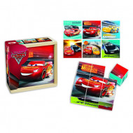 Puzzle Disney Cars 9 cuburi din lemn