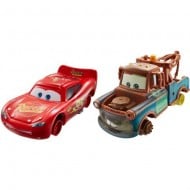 Set de masinute Fulger McQueen si Bucsa fara cauciucuri Cars