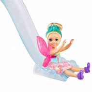 Papusica Barbie Dreamtopia si Casuta din copac cu leagan