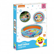 Piscina gonflabila cu 3 inele Baby Shark 100 cm