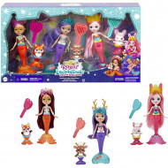 Set 3 papusi sirene Felicity Fox, Danessa Deer si Bree Bunny Enchantimals Royal Ocean Kingdom