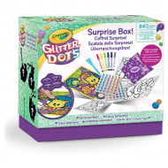 Set creativ Crayola Glitter Dots - Cutia cu surprize