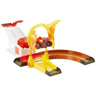 Set De Joaca Cascadoria Cu Flacari - Blaze Si Masinile Monstru