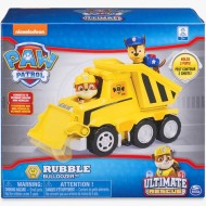 Set Rubble in Buldozerul cu brat excavator Ultimate Rescue Patrula Catelusilor
