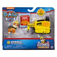 Set Rubble si mini vehicul picamer Ultimate Rescue Patrula Catelusilor