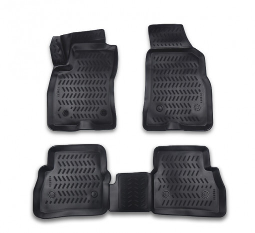 Covorase cauciuc tip tavita FIAT DOBLO fabricatie de la 2010+ set complet