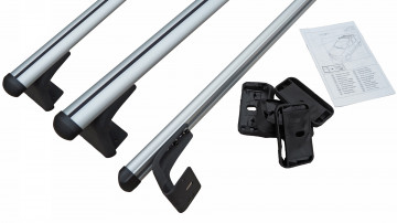 Set 3 bare portbagaj transversale dedicate Dacia Logan MCV 1 fabricatie 2005-2013 fara bare longitudinale