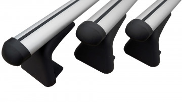 Set 3 bare portbagaj transversale dedicate Dacia Logan MCV 1 fabricatie 2005-2013 fara bare longitudinale