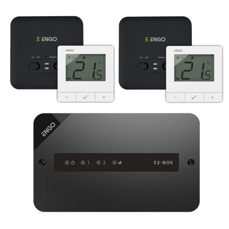 Kit controler cu 2 termostate, 2 zone, 2 pompe, conexiune wifi
