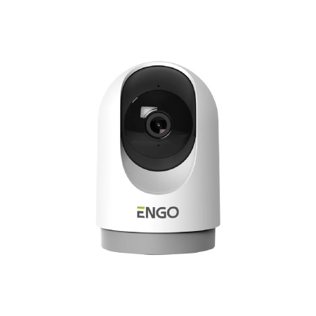 Cameră IP de supraveghere Engo Smart 360° interior - WiFi - 4MP - IR - 1440p - alb