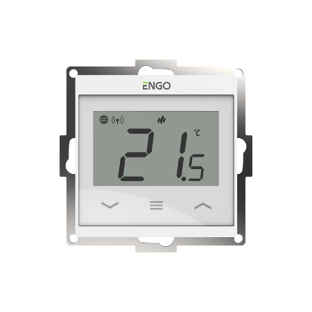 Termostat de cameră smart ENGO E55 WiFi, Tuya, încastrabil, 230v - alb