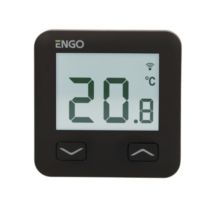 Termostat de camera ENGO E10, wifi și bluetooth, negru, incastrabil, 230V