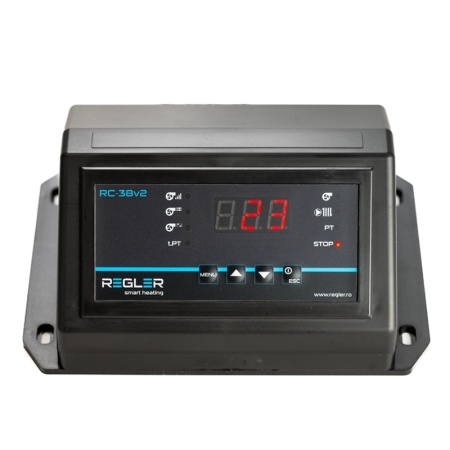 Automatizare centrala REGLER RC 38v2, comanda o pompa si un ventilator, optional senzor gaze arse