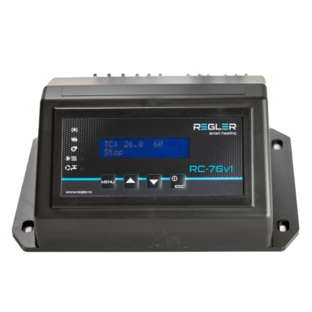 Automatizare centrala cu arzator REGLER RC 76v1, comanda pompa IC, pompa ACM, ventilator si snec